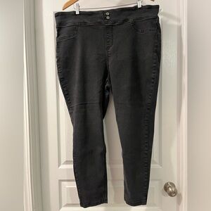 Terra & Sky Black Jeggings Comfortable Stretch Denim